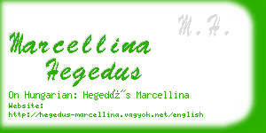 marcellina hegedus business card
